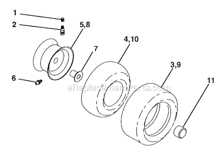 Page H Diagram and Parts List for WET2242STB  Weed Eater Lawn Tractor